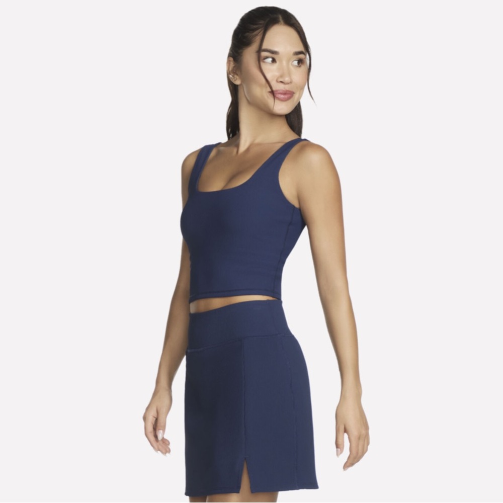 Skechers Teal Athletic GO FLEX RIB Longline Bra/Crop Top - M - Picture 3 of 10